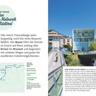 "JEDE MENGE Kultur UND Kulinarik IN Südtirol. Von Bozen führt die Strecke an Eisack und Rienz entlang über Brixen bis Bruneck." Links Karte. Rechts ein Fluss mit Radweg und Gebäuden im Hintergrund.