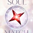 Buchtitel "Soul Match" von Rebecca Danzenbaker, ein roter Stern in einem verzierten Kreis, bläulich-weiße Gestaltung.