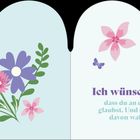 Ich wünsche dir, dass du an deine Träume glaubst. Und so mancher davon wahr wird. Blumen und Schmetterling.