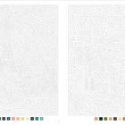 Zwei Ausmalbilder mit Zahlen: Eiffelturm links, Gebäude rechts. Farbpalette unten mit Zahlen von 1 bis 12.