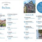 Inhaltsverzeichnis "Ihre Touren": Tourenfinder, Tipps, Highlights. Bilder von einem Fachwerkhaus und einem Tunnel.