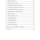 Seite 8: Liste von Kapiteln mit Titeln wie "Panzer vor dem Paradies" bei Seite 133 und "Ende und Neubeginn" bei Seite 219.