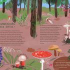 Illustration mit Waldszene. Texte: "Wunderschön, aber giftig!", "Wusstest du...", Aufzählung giftiger Pflanzen: Maiglöckchen, Eibe, Eisenhut, etc.