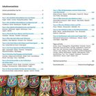 Inhaltsverzeichnis zu Touren in Marokko mit Details zu Routen und Tipps. Darunter farbenfrohe traditionelle Schuhe.