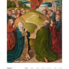 Kalendertext: "2027 Mai May Mai". Bild: Jesus erhoben, umgeben von Gläubigen, Landschaft im Hintergrund.