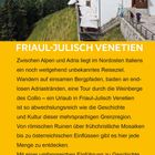 Text über Friuli-Venezia Giulia als Reiseziel, abwechslungsreiche Kultur, Geschichte und Naturerlebnisse beschrieben.