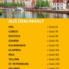 "AUS DEM INHALT: KIEL Seite 62, LÜBECK Seite 78, Stadtpanorama mit Wasser und historischen Gebäuden."