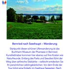 Genussorte im Pfaffenwinkel und Oberland. Bernried nach Seeshaupt – Wanderung. Text beschreibt eine Uferwanderung.