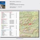 Kletterführer Garmisch-Partenkirchen & Umgebung, ISBN 978-3-946613-15-2, Autor: Günter Durner. Links Tabelle, rechts Karte.