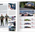 "Das Pech des Tüchtigen", Kevin Estre im Fokus. Bilder von Rennfahrern, Autos und einem Pokal, Text zu Qualifying-Ergebnissen.