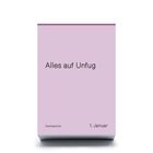"Alles auf Unfug. Denkeschön. 1. Januar." steht auf einem rosa Kalenderblatt.