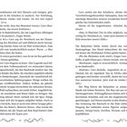 Seiten 10 und 11 mit erzählendem Text über Abenteuer, Geheimkulte und Fragen zu Kindern des Rehs und Elefanten.