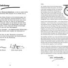 Einleitung: Willkommen zum Whodunnit Rätselbuch... (Text folgt). Links eine Signatur mit "Dr. Gareth Moore". Rechts Illustration einer Uhr.