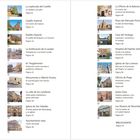 Inhaltsverzeichnis mit Kapiteltiteln auf Spanisch und Seitenzahlen. Links beginnend: "La explanada del Castillo, Seite 8". Rechts endend: "Los Museos de Núremberg, Seite 64".