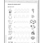 Text: "angepasst an die Interessen der Kinder" und "Welches Tier möchte wohin? Spure nach!" 

Illustration: Tiere mit gepunkteten Linien zu Pflanzen.