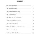 Inhalt mit neun Kapiteln: Titel und Seitenzahlen von "Ehre, wem Ehre gebührt" (Seite 7) bis "Béchoux verhaftet Jim Barnett" (Seite 147).