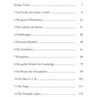 INHALT:

Prolog. Victor 7

1 Der Fuchs, der Fuchs, er läuft. 8

2 Die graue Schirmmütze 21

3 Die Geliebte des Barons 31

4 Verhaftungen 40

5 Prinzessin Basileïef 48

6 Die Staatsbons 61

7 Komplizen 68

8 Die große Schlacht im Cambridge 79

9 Im Herzen des Schauplatzes 89

10 Die Akte A. L. B. 102

11 Die Angst 111

12 Der Triumph Lupins 118