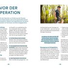 **Vor der Operation**

Anleitung zur Vorbereitung auf eine Prostataentfernung: körperlich, seelisch und organisatorisch. Links Text, rechts Bild: Mann mit Fahrrad im Wald.