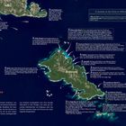 Antipaxos Buchtfinder. Antipaxos: Natur, Karibik-Sandstrände, Yachts, Rückkehr. Paxos und Antipaxos Karte zeigt Strände und Hinweise.