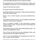 Element Wasser: Wasser symbolisiert Emotionen, Anpassung und Erneuerung, wichtig für Meditation und Intuition im alltäglichen Leben.