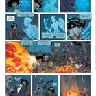 Comicseite mit Dialogen und Kampf. Magier beschwören Geister, eine Frau schleudert Feuer, Ronan und andere kämpfen gegen Skelette.