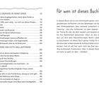 Links ein Inhaltsverzeichnis mit den Punkten 4 und 5. Rechts ein Text mit dem Titel: "Für wen ist dieses Buch?"