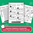 Geschick, Köpfchen, Kreativität: Jeden Tag ist eine andere Stärke gefragt. Sechs Challenges mit Symbolen und Bildern.