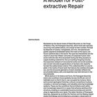 "The Huangyan Quarry Project, A Model for Post-extractive Repair" von Gemma Savio. Text über nachhaltige Wiederherstellung.