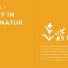 Kapitel 1: Start in der Natur. Die Natur findet kluge Lösungen. Links Titel, rechts Pflanzenillustrationen.