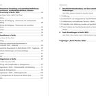 Inhaltsverzeichnis; Kapitel zu Rechtsextreme Einstellung, Antisemitismus und Antiziganismus in Berlin, Geschlechterdemokratie.