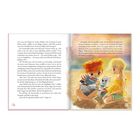 Links: Text über das behutsame Entfernen eines Hakens aus einer Seeschwalbe. Rechts: Zwei Kinder mit einem Hund am Strand.