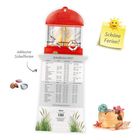 "Schöne Ferien!", "Schulferien 2027", "inklusive Schulferien". Illustration eines Leuchtturms mit Möwen und Muscheln.