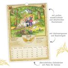 "April - Ostermond. Bauernregel: Im April ein tiefer Schnee, keinem Dinge tut er weh." Kalenderblatt mit bunter Illustration.