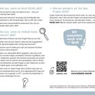 »Was tun, wenn es doch Streit gibt?« »Was tun, wenn es einfach keine Antwort gibt?« »Warum gendern wir bei den Fragen nicht?«
