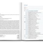 Links: Impressum und ISBN-Details. Rechts: Inhaltsverzeichnis der 33 schönsten Flussradwege in Deutschland.