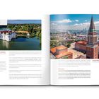 Links: "3", "Schloss Glücksburg" und "Tipp". Rechts: "Das Kieler Rathaus". Bilder von einem Schloss im Wasser und einem Stadtturm.
