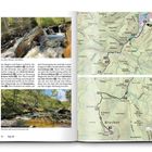 Titel: "Wandern im Harz"  
Foto: Felsenlandschaft unter blauem Himmel.  
Rechts: Bild einer Frau mit Gipfelkreuz.  
Text über die Region sowie eine Autorenvorstellung.