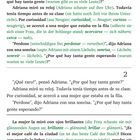 Ein zweisprachiges Textstück auf Spanisch und Deutsch in einem Buchlayout. Beide Seiten sind mit Nummern versehen.