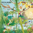 Text: "DSCHUNGEL. Welches dieser Tiere ist dein Lieblingstier?". Illustration eines Adventskalenders mit Tieren im Dschungel.