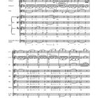 Notenblätter mit Überschrift "Kyrie" zeigen Musikstücke für verschiedene Instrumente und Stimmen, darunter Violine und Sopran.