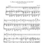 "Vier ernste Gesänge" von Max Klinger; "Denn es gehet dem Menschen wie dem Vieh" mit Noten für Gesang und Klavier.