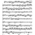 "Konzert", entstanden um 1738, BWV 1053, Violine I. Musiknoten auf Notenlinien.