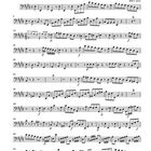 Notenblatt mit dem Titel "Konzert", entstanden um 1738, BWV 1053. Enthält detaillierte Musiknoten und Anweisungen.