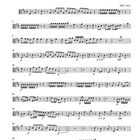 "Konzert", "Entstanden um 1728", "BWV 1054", "Viola". Musiknoten in geordneten Zeilen, dynamische Anweisungen (f, p).
