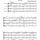 Notenblatt für "Fascination: Valse tzigane" von Fermo Dante Marchetti, arrangiert von Wolfgang Heisel, für vier Saxophone.