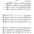 "The Wedding of the Sunshine and the Rose", One Step von Albert Gumble, arrangiert von Wolfgang Birtel, Noten für Saxophone.