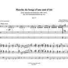 Marche du Songe d'une nuit d'été, Felix Mendelssohn Bartholdy, Edouard Batiste, Allegro vivace. Notenblätter.
