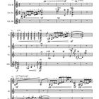 Musikpartitur: "Der Wassergeist" von David Holleber. Detaillierte Gitarrentabulaturen für zwei Gitarren in verschiedenen Dynamiken.