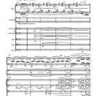 "Concerto in E, für Klavier und Kammerorchester. Allegro hughese e nervoso. Partitur mit verschiedenen Instrumenten."