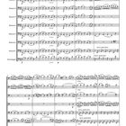 "Suite for Eight Bassoons", Dedication von Gordon Jacob. Notenblätter mit acht Bassoon-Parts und einem Kontrabass.